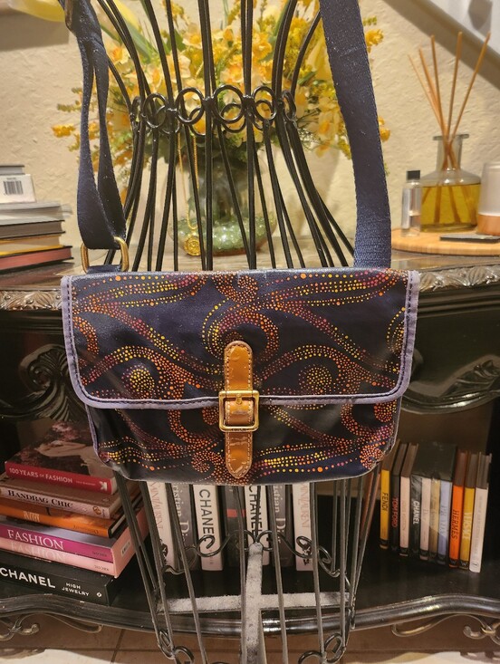 Fossil Handbags - Fossil coated canvas crossbody bag